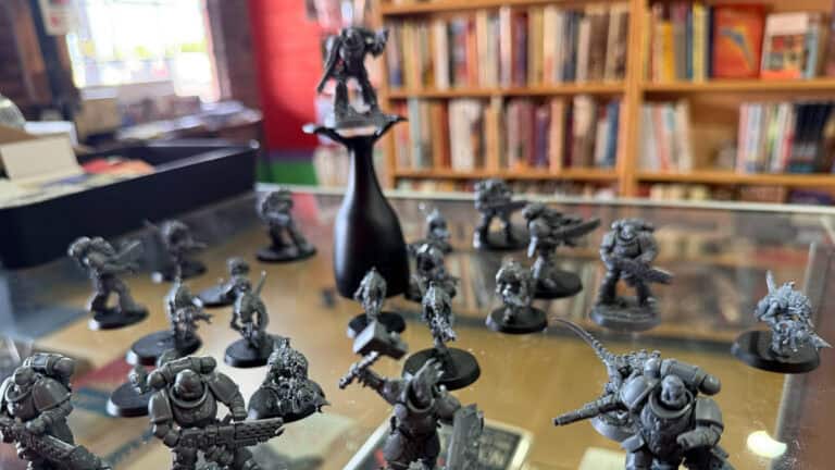 Warhammer miniatures painted for tabletop gaming at Cult Fiction Bookshop.
